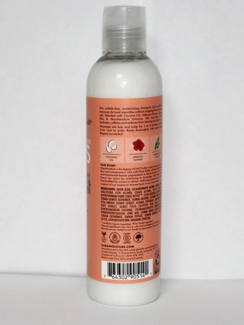 Shea Moisture Kids 2-in-1 Shampoo Conditioner, Coconut Hibiscus 8 oz